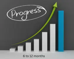 6 to 12 months progress chart